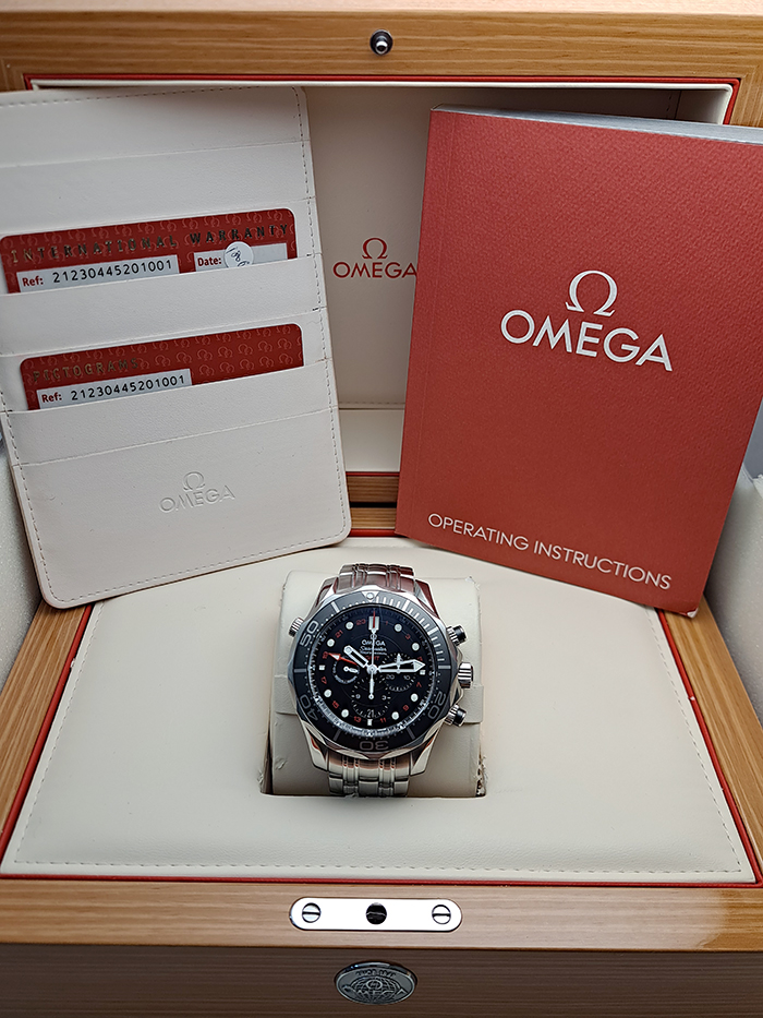Omega Seamaster Diver 300M Co-Axial GMT Chronograph Ref. 212.30.44.52.01.001